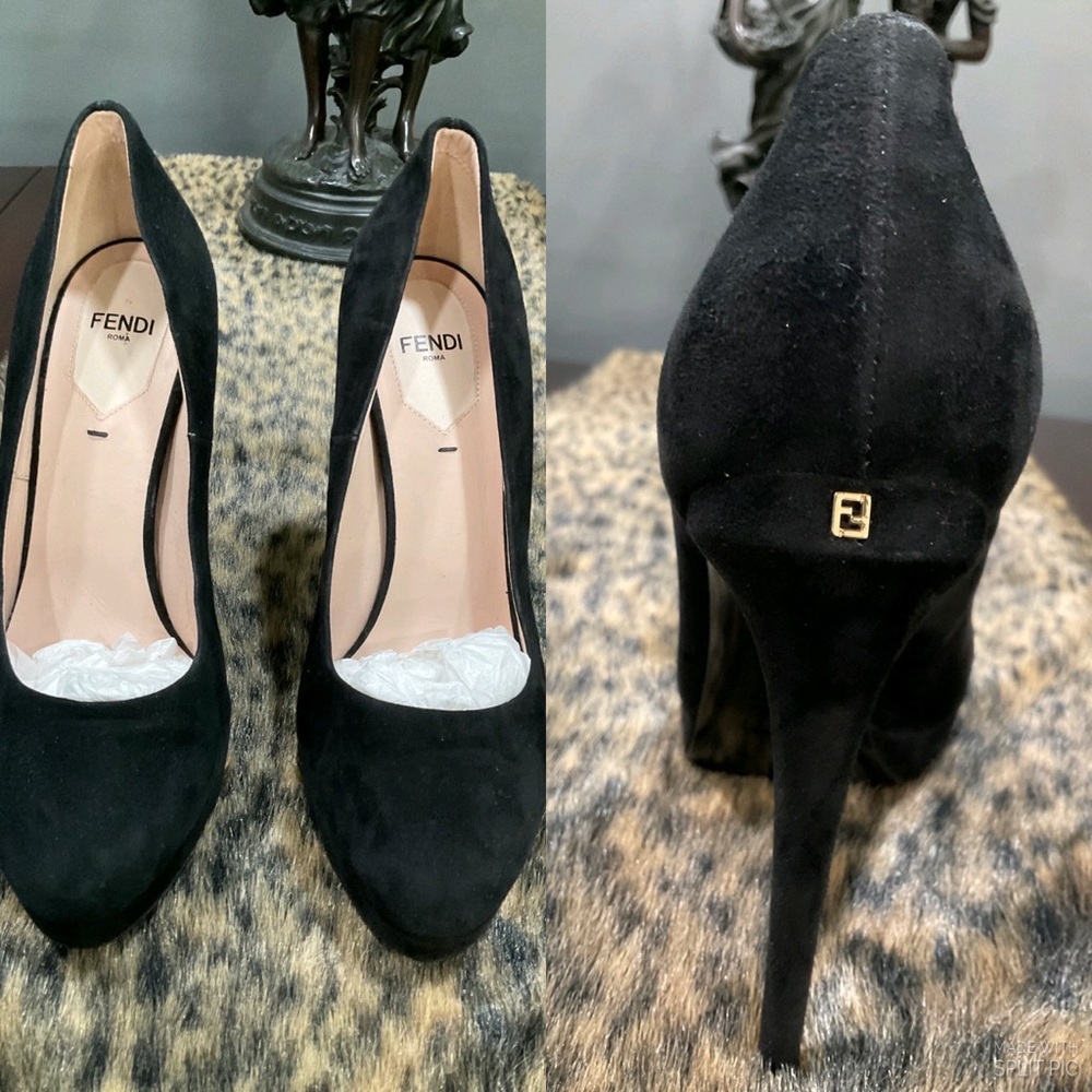 NWOT FENDI ULTRA SOFT SUEDE‎ STILETTOS